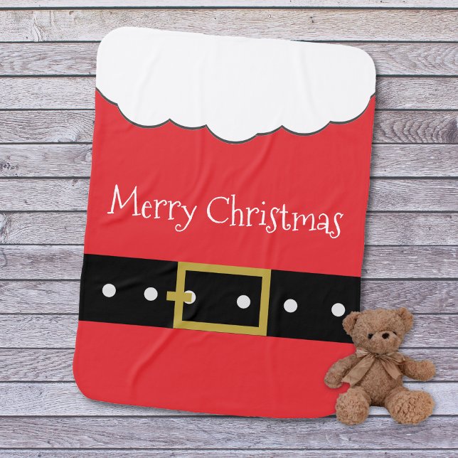Christmas Santa Suit Beard Belt  Baby Blanket (Creator Uploaded)