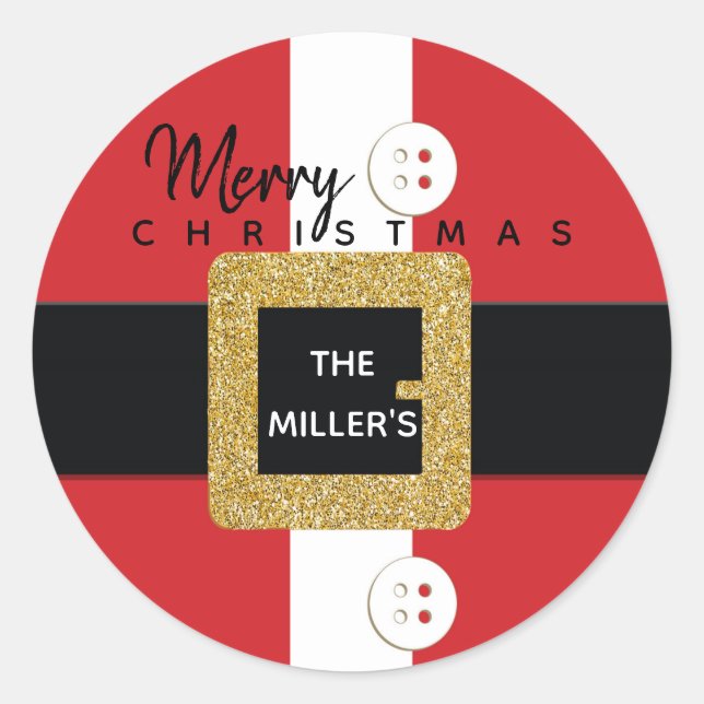 Christmas Santa Suit stickers (Front)