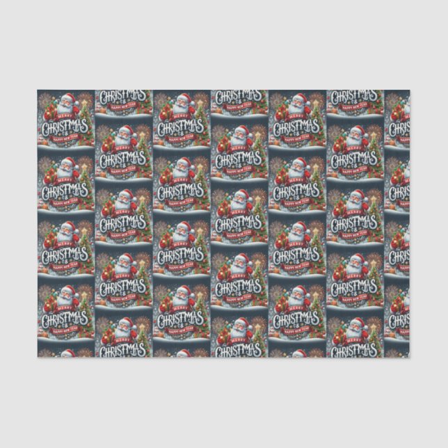 Christmas Santa Tissue Paper (Front)