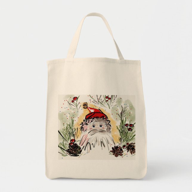 Christmas Santa Tote Bag (Front)