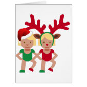 christmas santa twins emoji (Front)