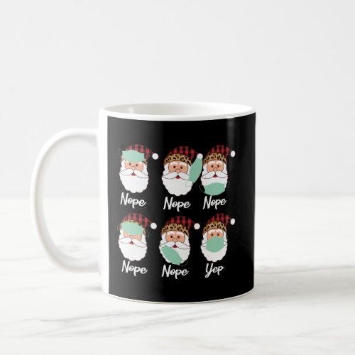 Christmas Santa Wearing Mask Wrong Coffee Mug