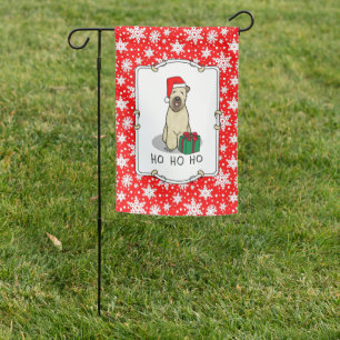 Christmas Santa Wheaten Terrier (wheaten 1b2) Cute Garden Flag