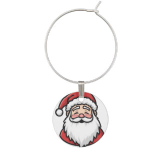 Christmas Santa Wine Charm