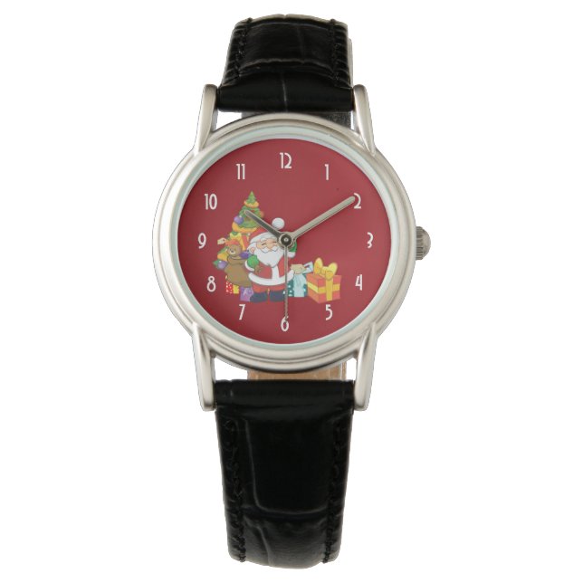 Christmas Santa with a Sack of Gifts Watch (Front)