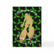 Christmas Santa Would be Cycling