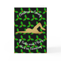 Christmas Santa Would be Swimming