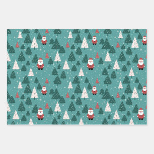 Christmas Santa Wrapping Paper Sheets
