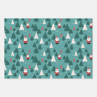Christmas Santa Wrapping Paper Sheets