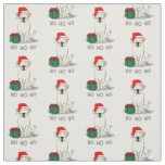 Christmas Santa Yellow Labrador Retriever Cute Fabric