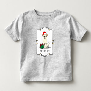 Christmas Santa Yellow Labrador Retriever Cute Toddler T-shirt
