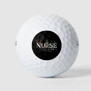 Christmas Santa's Favorite Nurse Xmas Gifts Holida Golf Balls