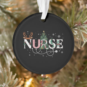 Christmas Santa's Favorite Nurse Xmas Gifts Holida Ornament