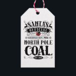 Christmas - Santa's North Pole Coal Tag<br><div class="desc">Use this tag for a fun gag gift. Add it to a gift box fill it with whatever you want...  it's sure to get a giggle to whoever receives it.</div>