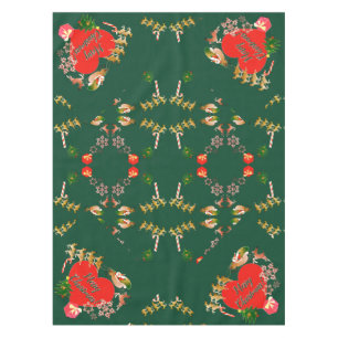 Christmas Santa's Reindeer Tablecloth