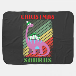 CHRISTMAS SAURS BABY BLANKET