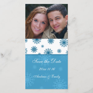 Christmas Save the Date Wedding Photo Cards