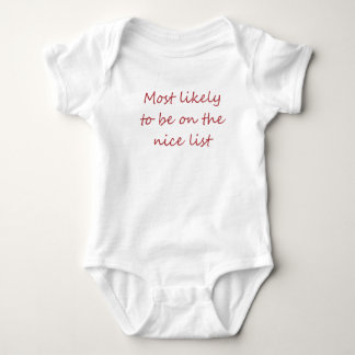 Christmas saying baby wear baby bodysuit