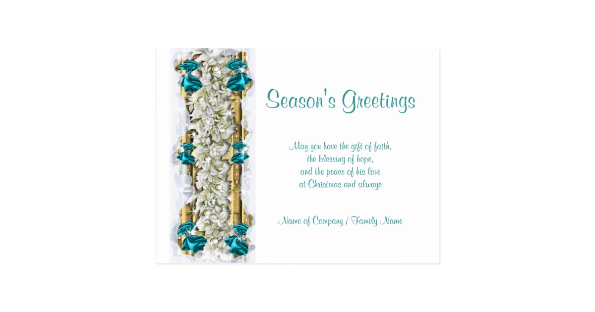 Christmas sayings Xmas Corporate thanks Postcard | Zazzle