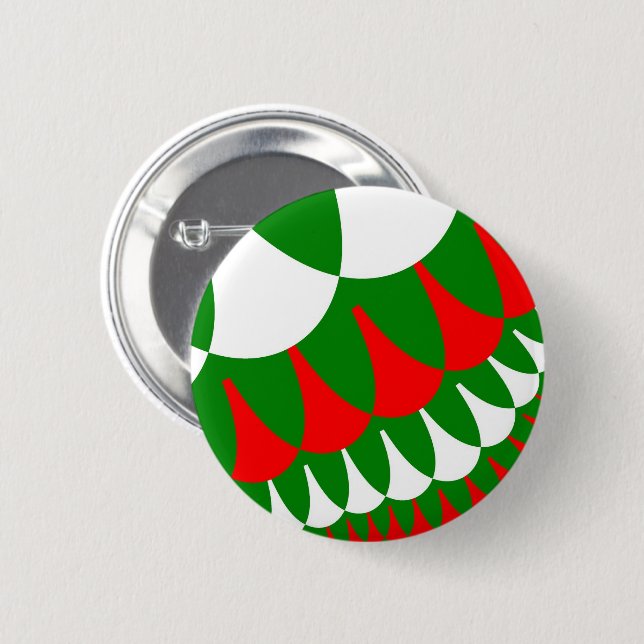 Christmas Scales Button (Front & Back)
