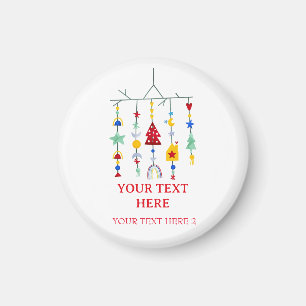 Christmas Scandi Minimalist Simple Holiday Magnet