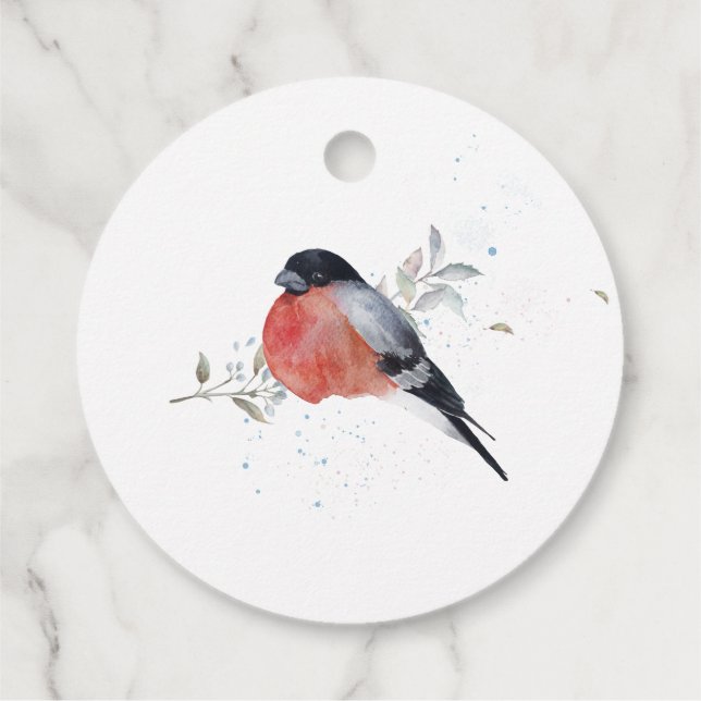 Christmas Scandinavian Gnome Favor Tags (Back)