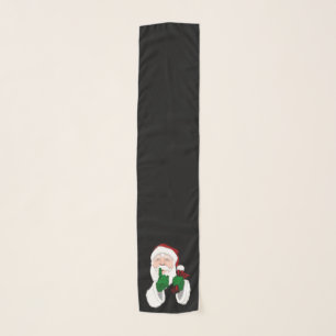 Christmas Scarf Cute Santa Clause Christmas
