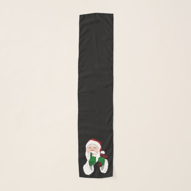 Christmas Scarf Cute Santa Clause Christmas (Front)
