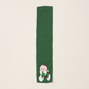 Christmas Scarf Cute Santa Clause Christmas Scarf