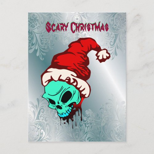 Christmas Scary Holiday Postcard