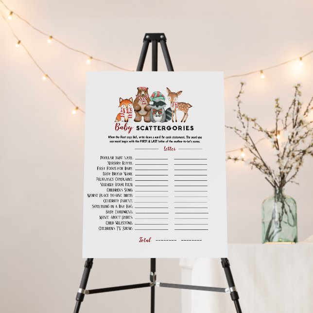 Christmas Scattergories Game Foam Board (In Situ (Stand))