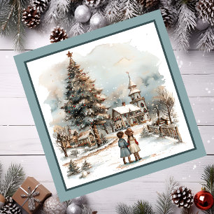 Christmas Scene Magnetic Card