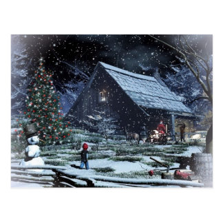 Christmas Scene Postcards | Zazzle