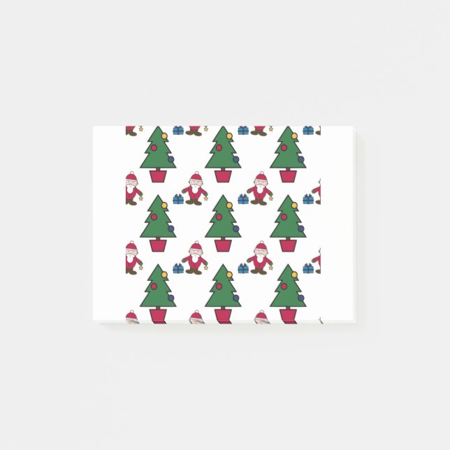 Christmas Scene-seamless pattern Post-it Notes (Front)