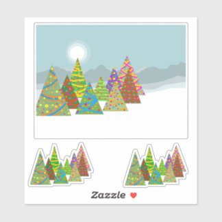 Christmas Scene Sticker