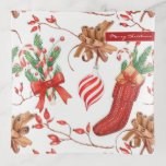 Christmas Scents Cinnamon And Peppermint Pattern Trinket Tray at Zazzle