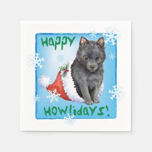 Christmas Schipperke Napkins