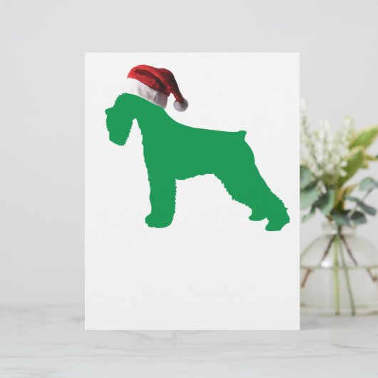 Christmas Schnauzer (Standing Front)