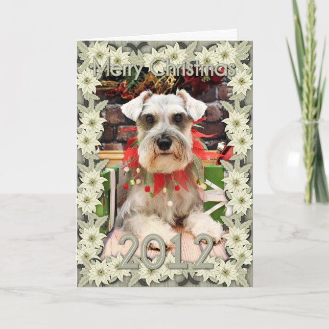 Christmas - Schnauzer - Abby Holiday Card (Front)