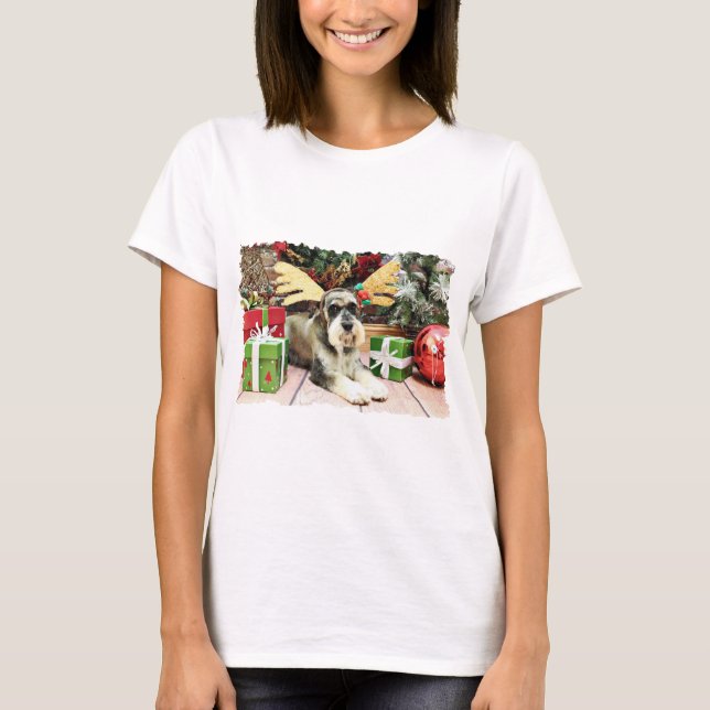 Christmas - Schnauzer - Apache T-Shirt (Front)