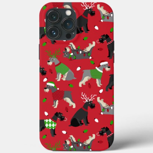 Christmas Schnauzer Case_Mate iPhone Case