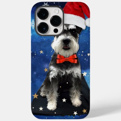 Christmas Schnauzer Case-Mate iPhone 14 Pro Max Case