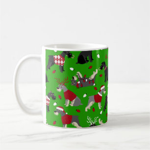 Christmas Schnauzer Coffee Mug