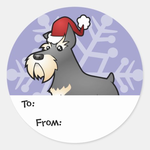 Christmas Schnauzer Gift Tags