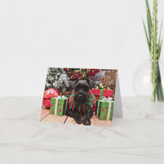 Christmas - Schnauzer Mix - Bentley Holiday Card