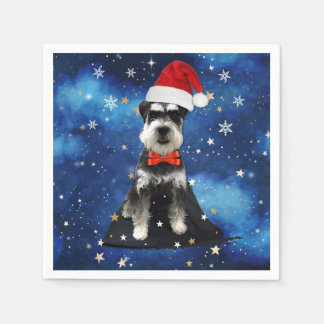 Christmas Schnauzer Napkins