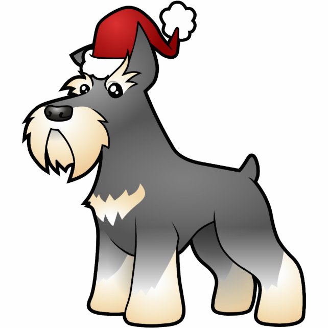Christmas Schnauzer Ornament (Front)