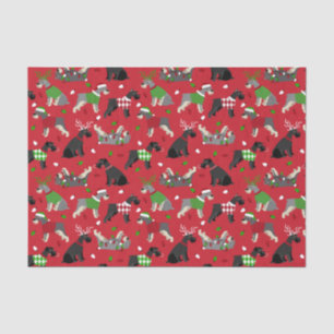Christmas Schnauzer Tissue Paper