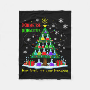 Christmas Science Teacher 67 Meme Santa Oh Chemist Fleece Blanket