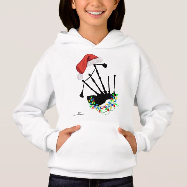 Christmas Scottish Highland Dancer Hoodie (Front)